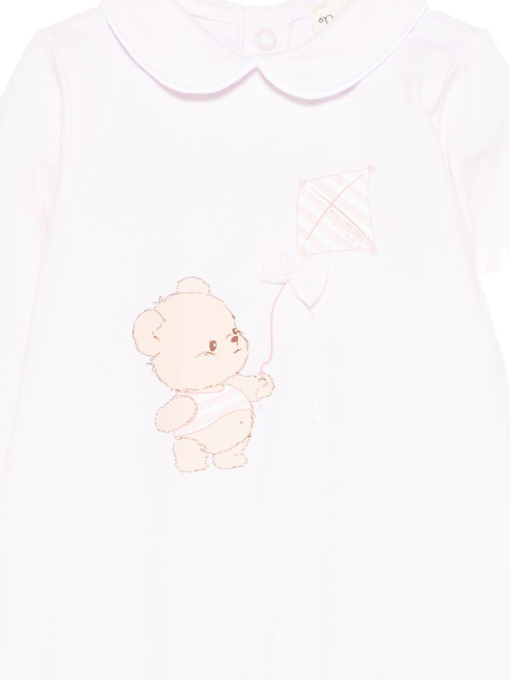 Tutina in cotone con piedini E26010 ROSA NANAN KIDS