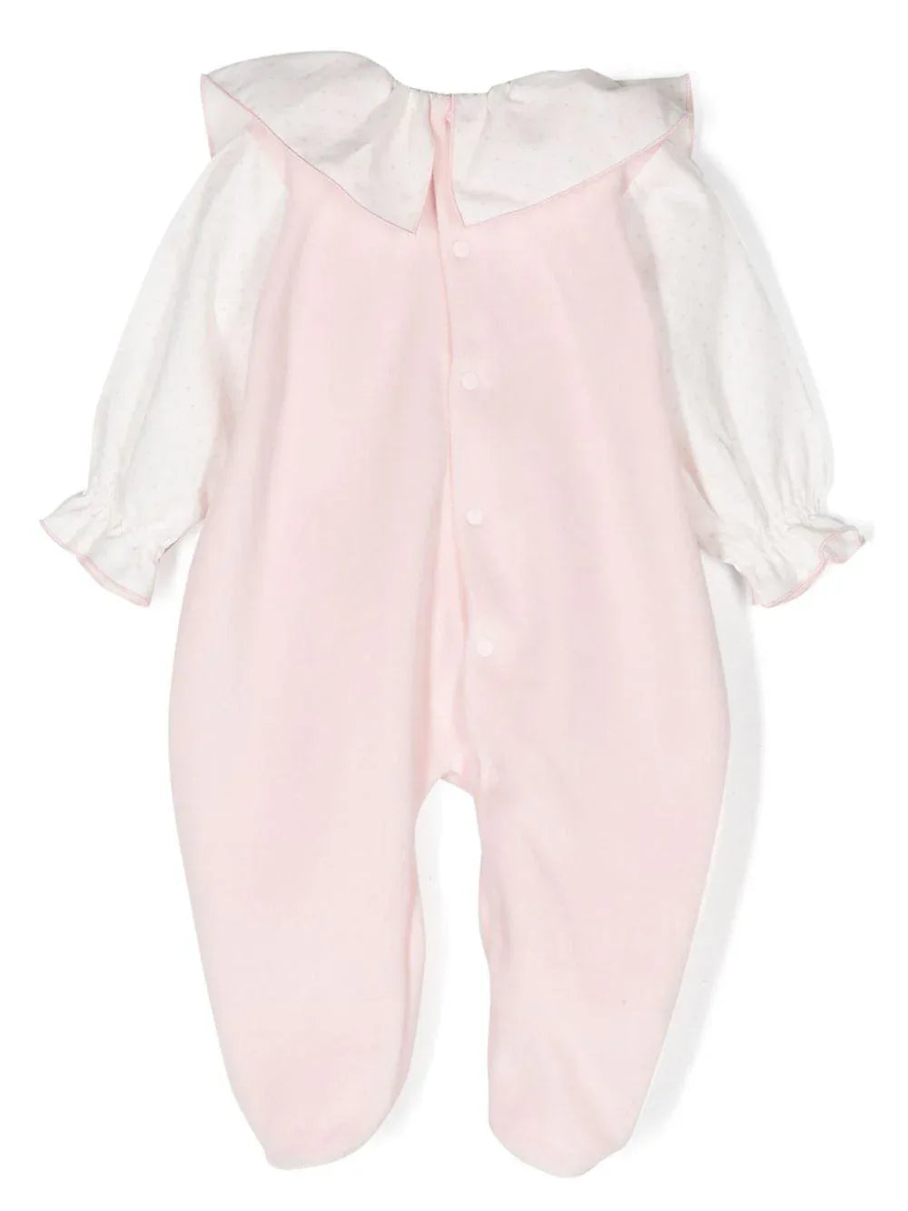 Tutina neonata rosa con dettaglio pois - Preludio Moda