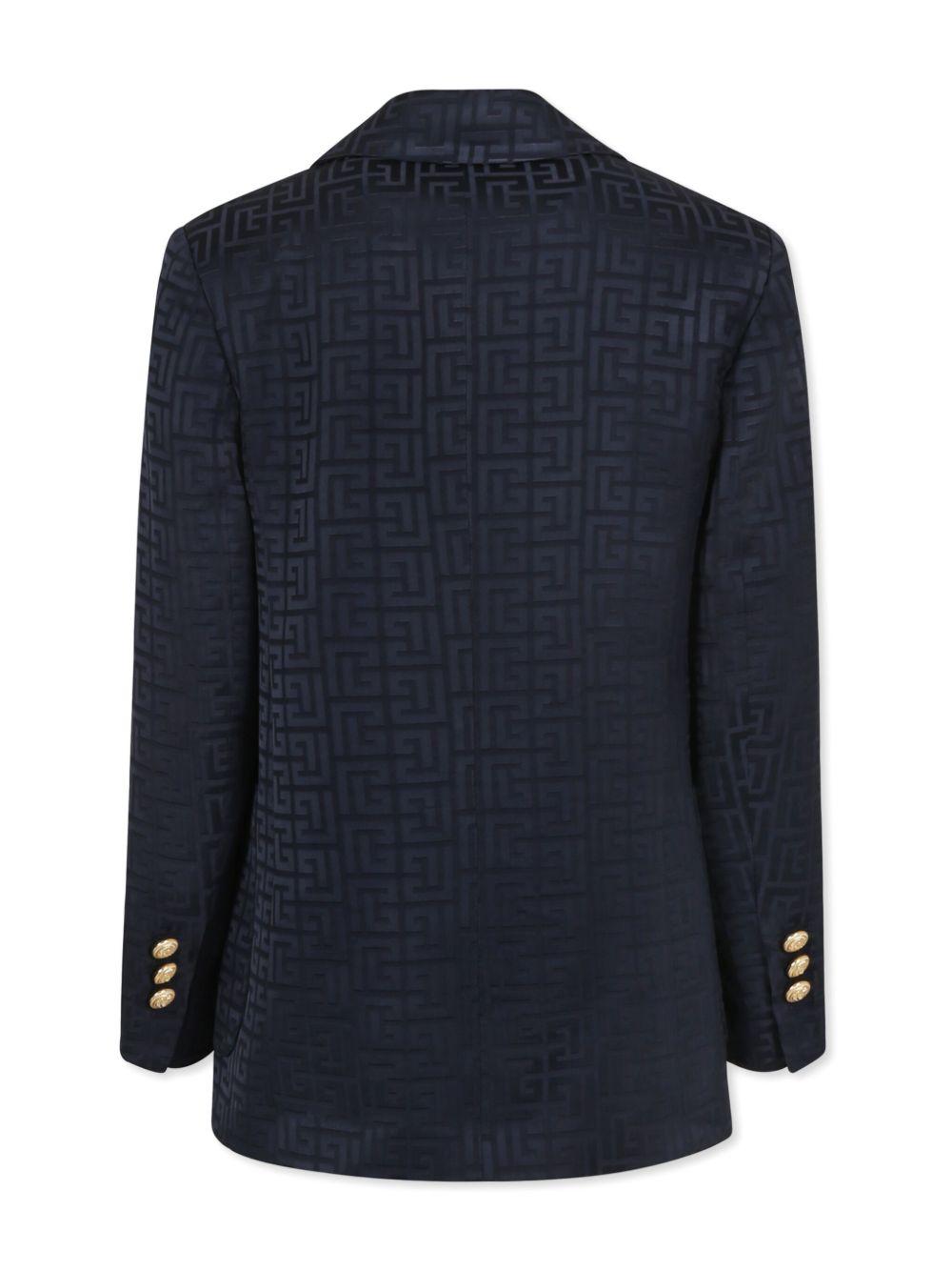 Giacca avorio logo monogram all-over