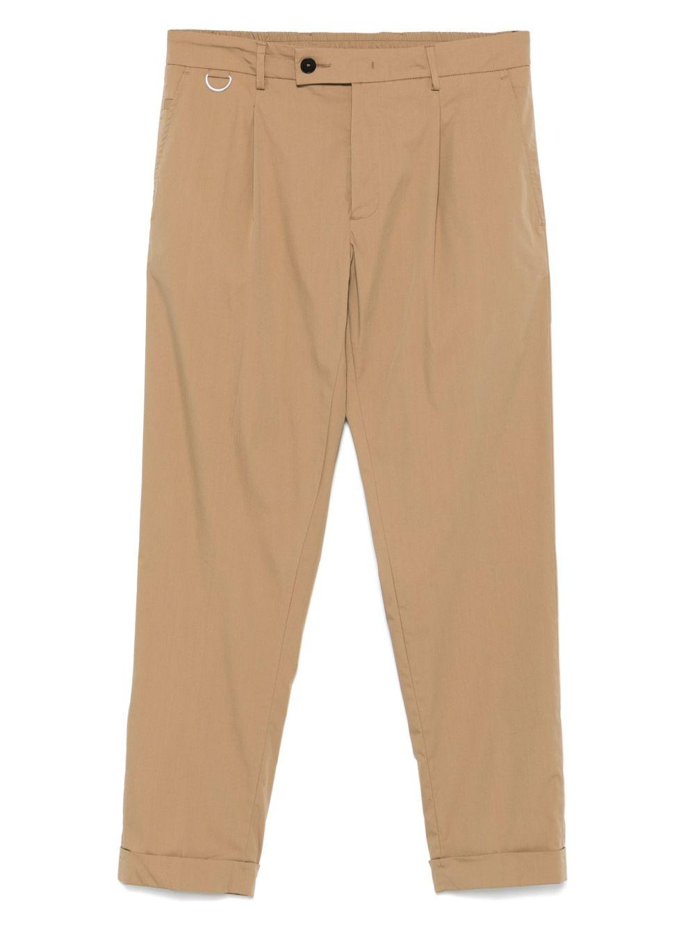 Pantalone riviera slim fit cammello