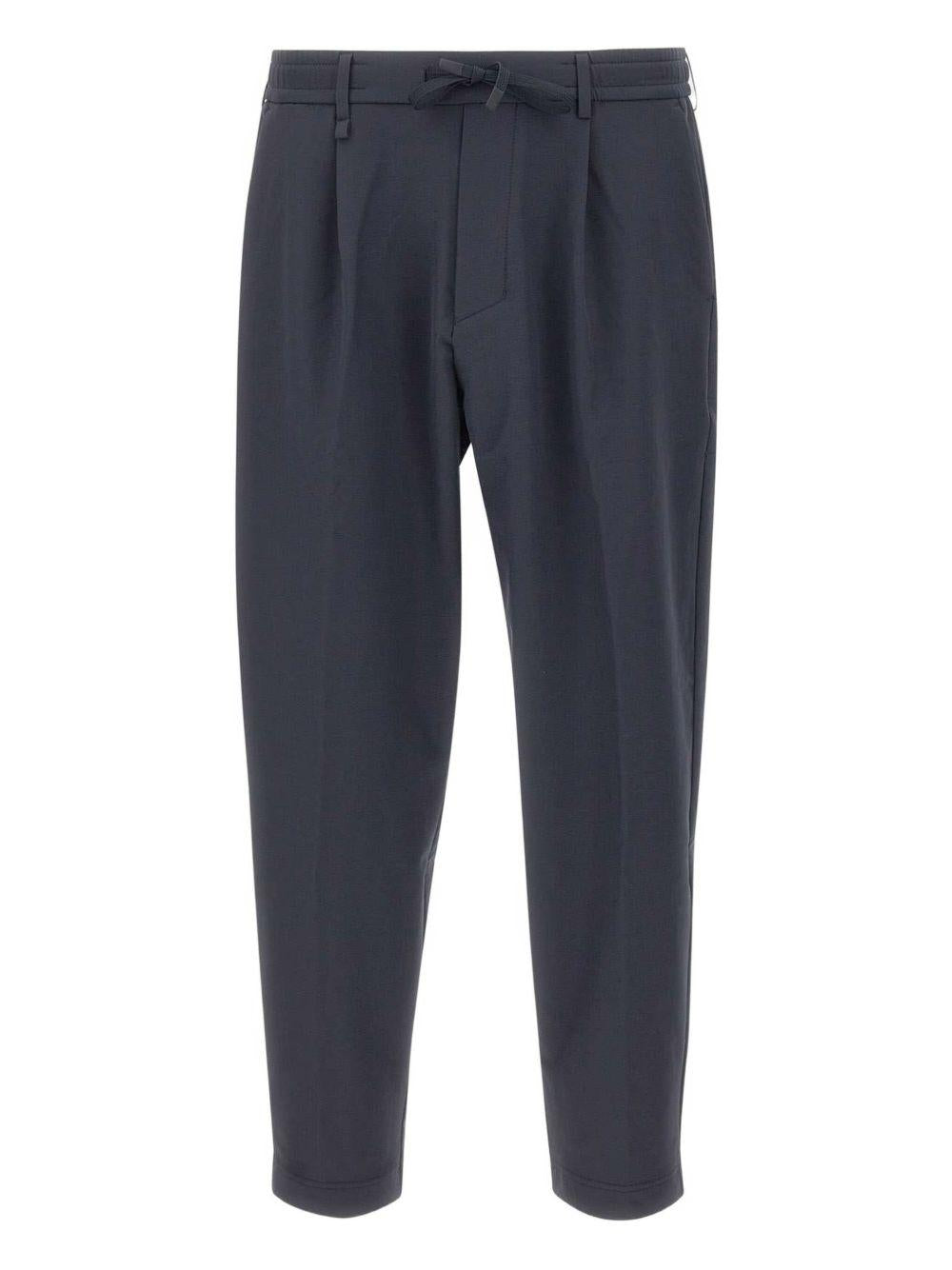 Pantaloni affusolati in poliestere con elastane 50539085 402 BOSS