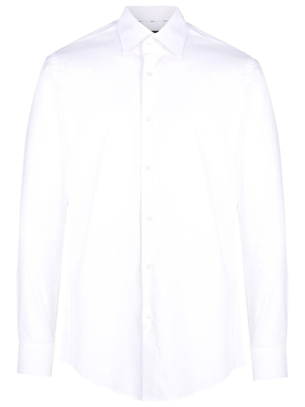 Camicia bianca colletto classico 50469345 100 BOSS
