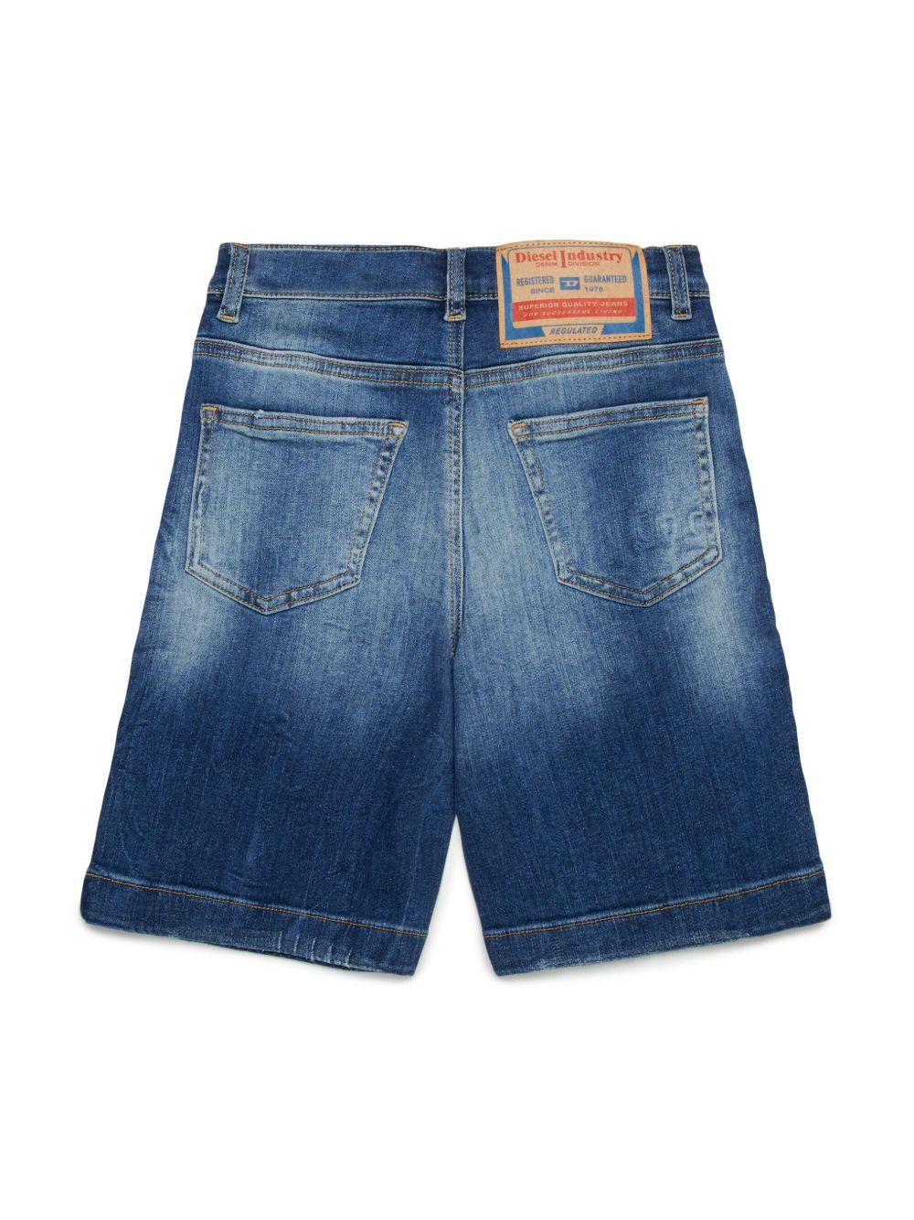 Bermuda denim effetto schiarito J00512KXBNR K01 DIESEL KIDS