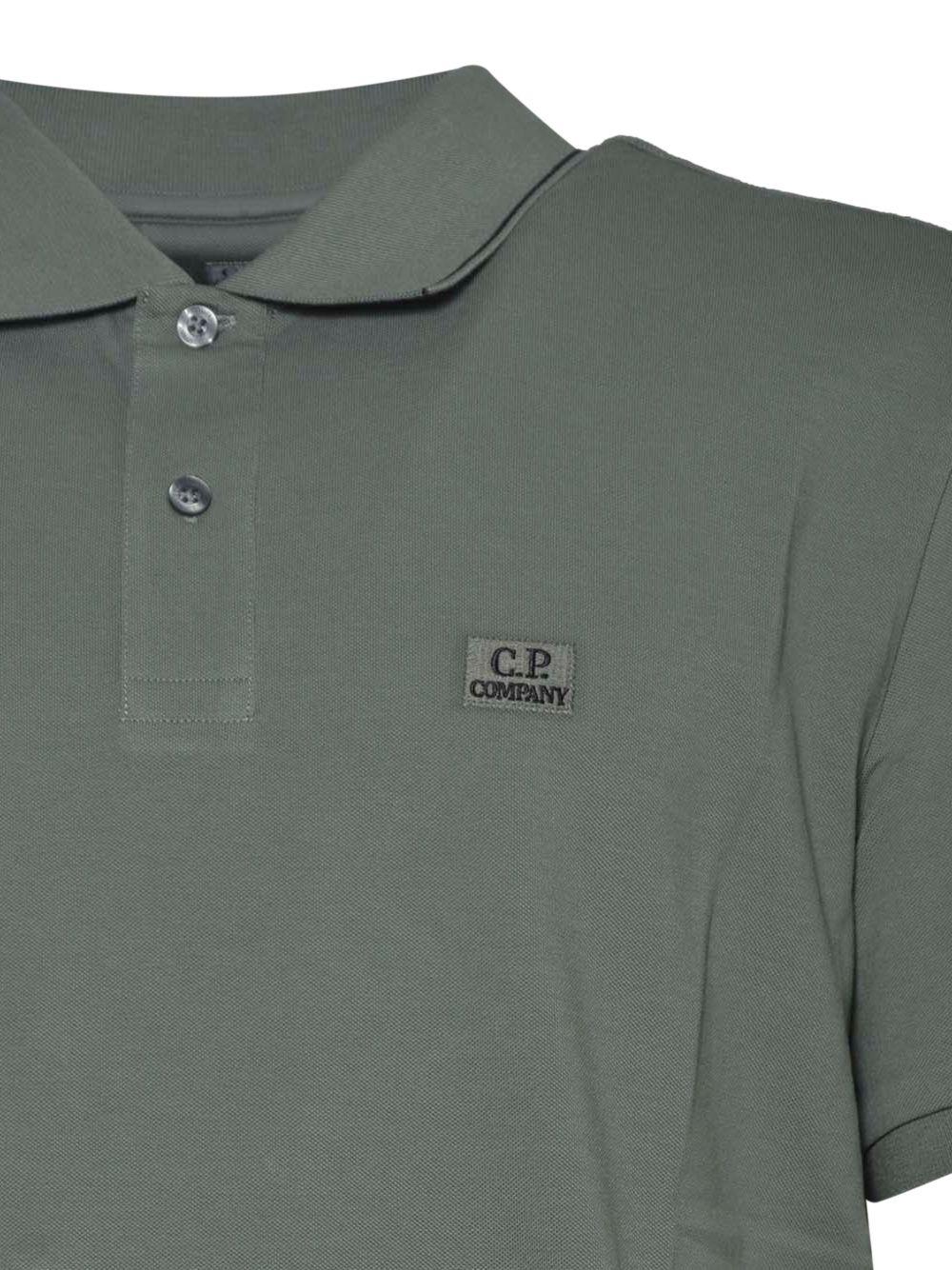 Polo a maniche corte con logo patch 20CMPL722A005263W 668 CP COMPANY