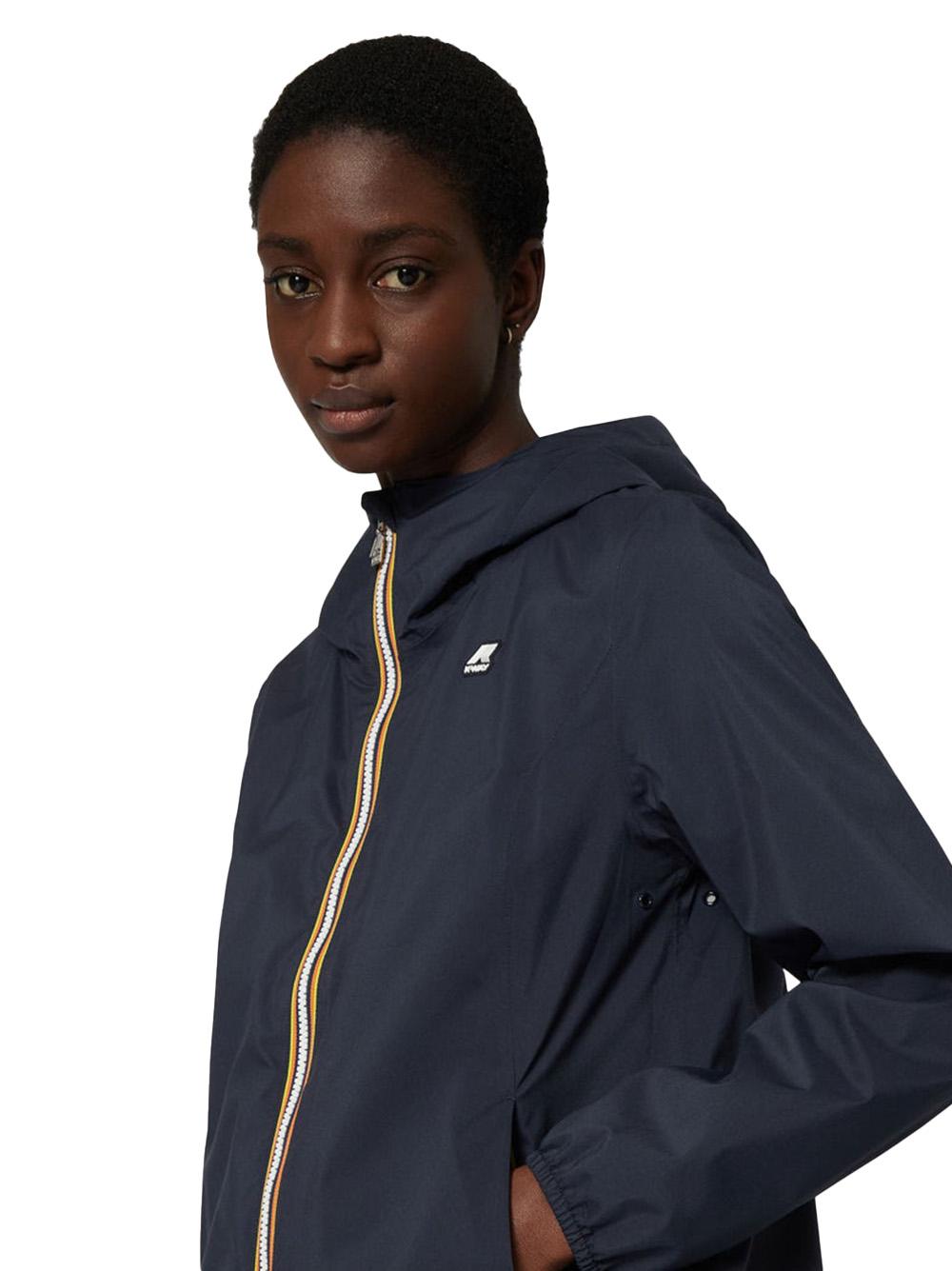 Giubbino marguerite stretch poly jersey blu