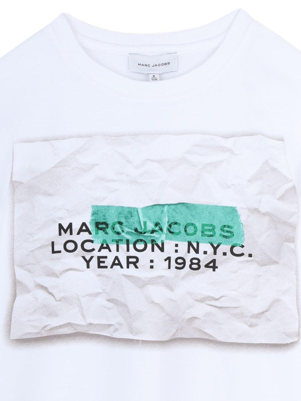 T-shirt con stampa logo W60764 U31 MARC JACOBS KIDS
