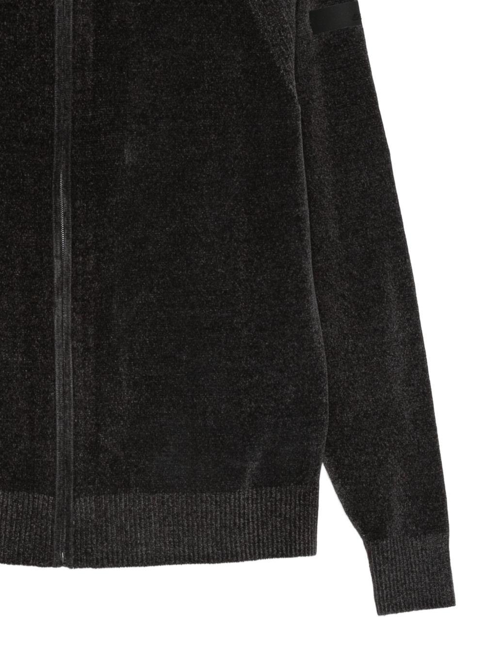 Felpa grigio con zip e cappuccio W25136 11 RRD