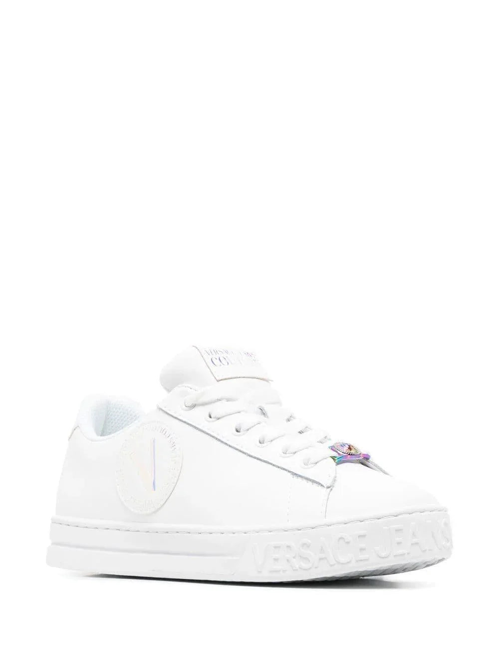 Sneakers bianca logo V ricamato - Preludio Moda