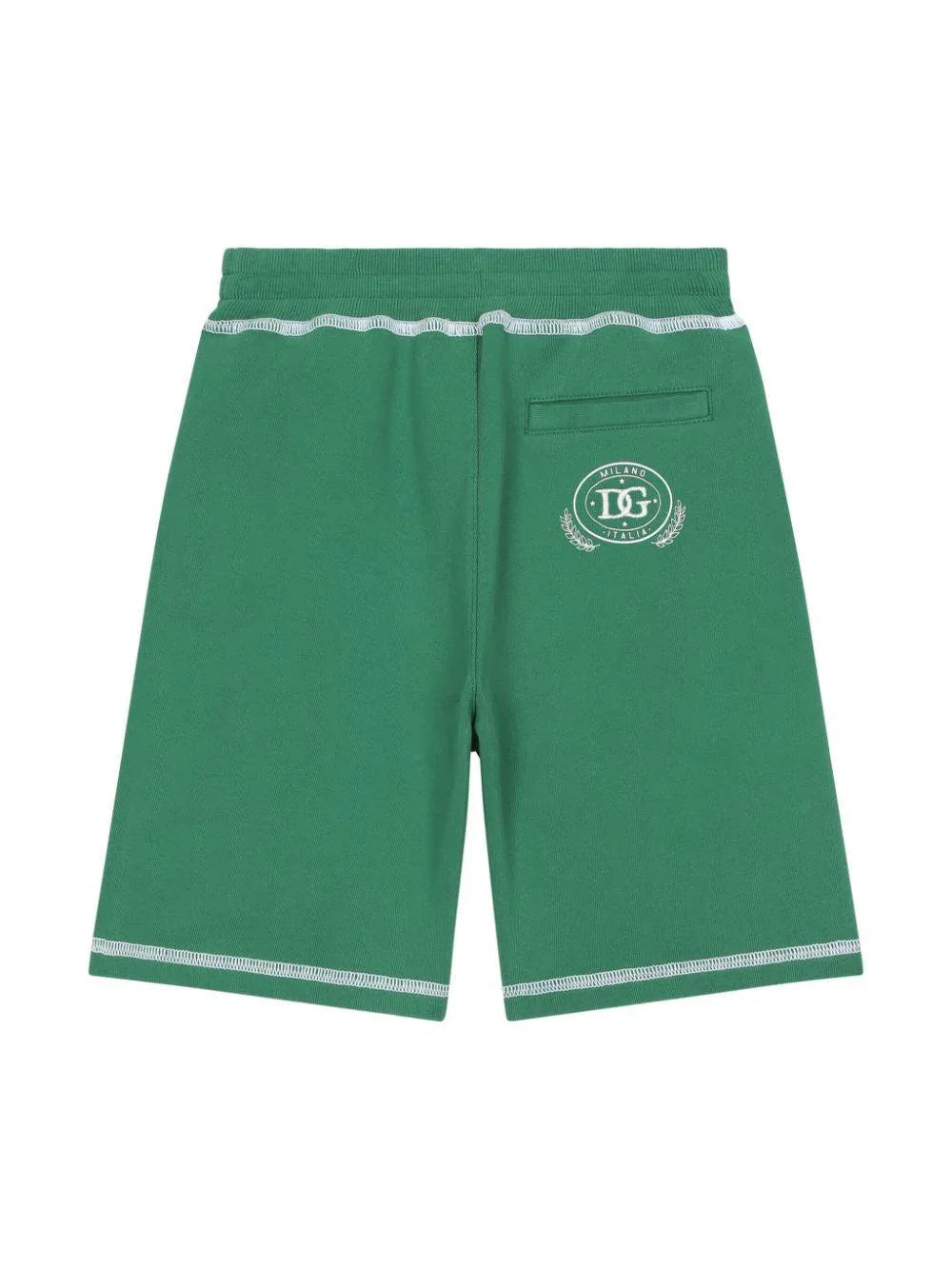 Bermuda verde scuro logo retro - Preludio Moda