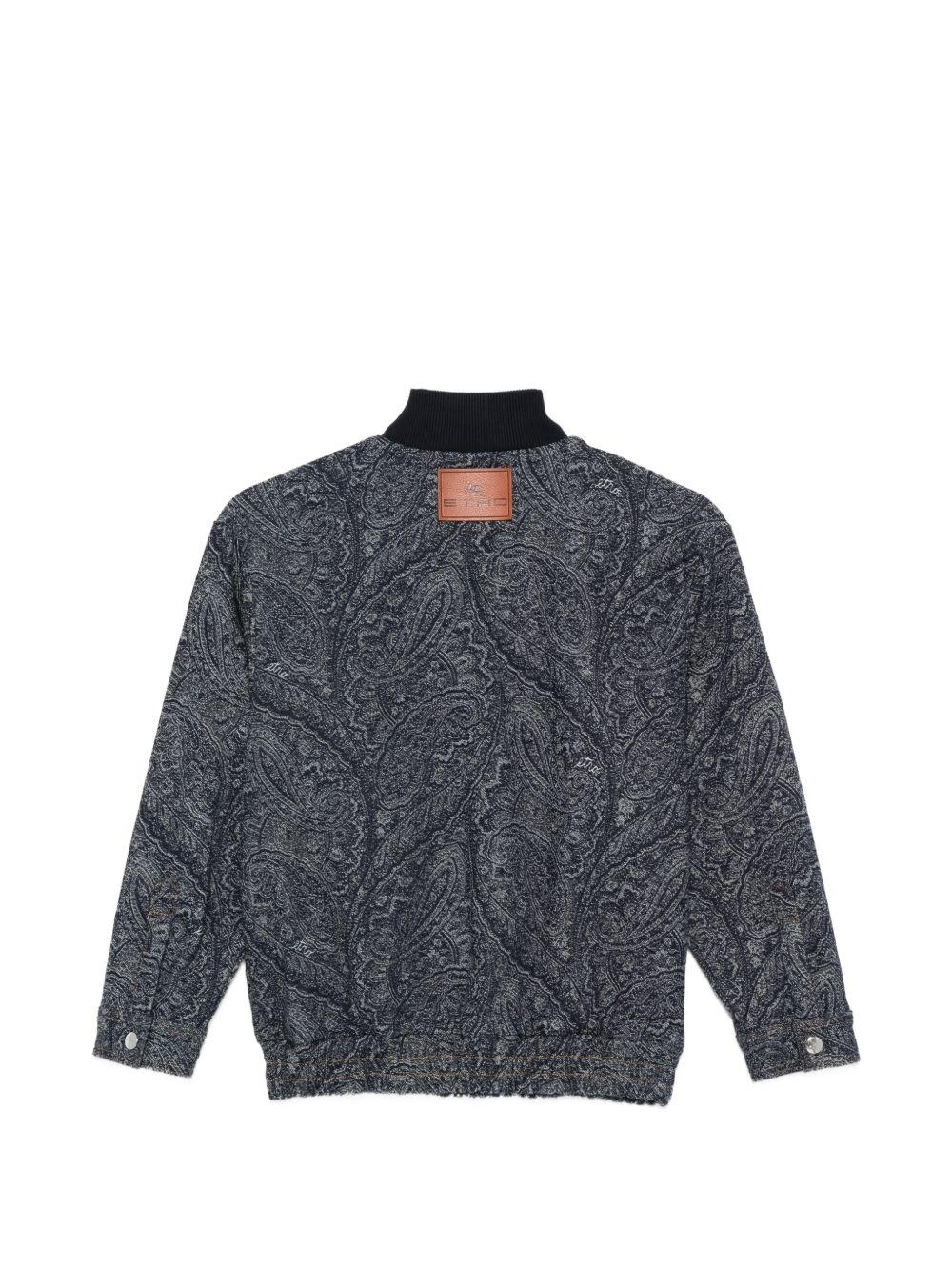 Bomber in cotone con motivo paisley GY2P50D0142 620BC ETRO KIDS