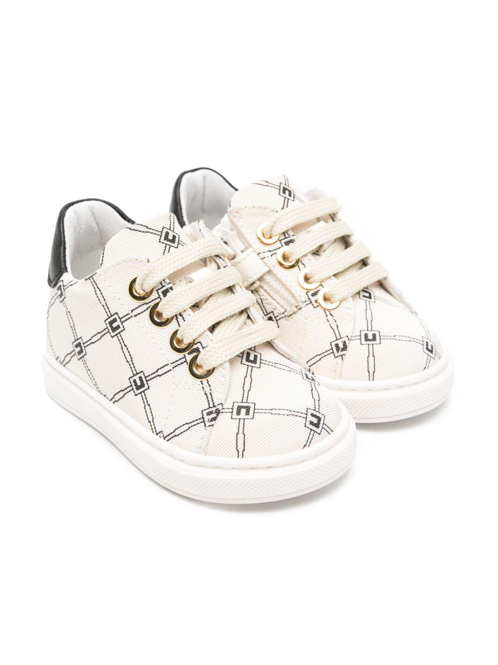 Sneakers burro logo monogram all-over - Preludio Moda