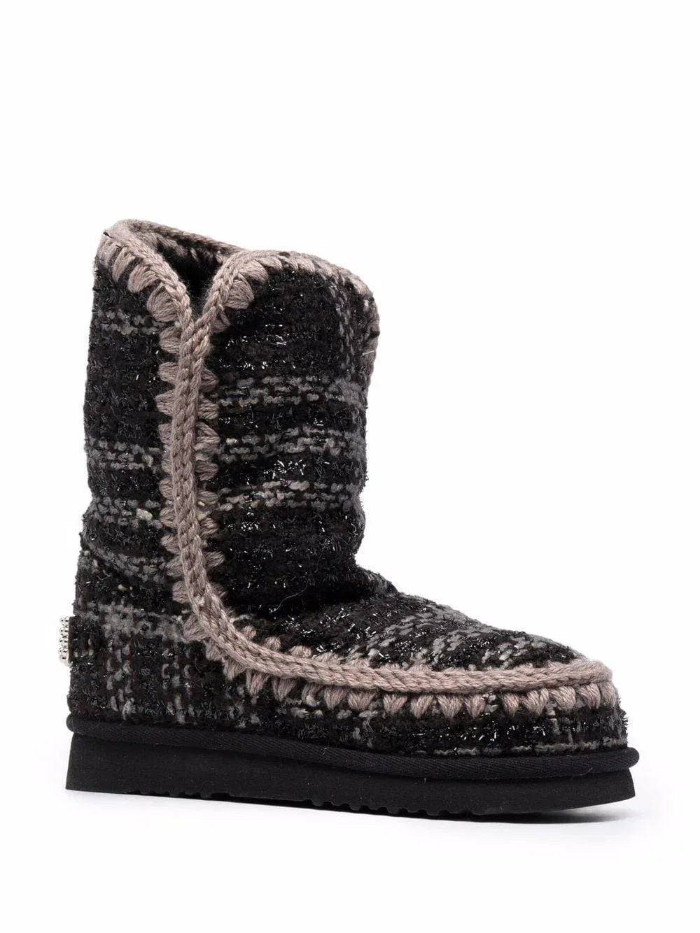 Stivale Eskimo 24 inserti lurex nero - Preludio Moda