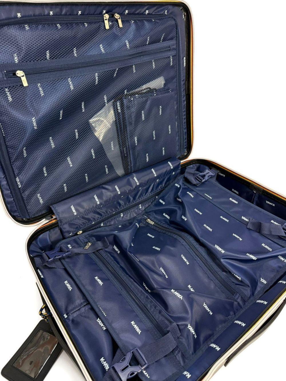 Valigia Goffrata con Quattro Ruote - Preludio Moda