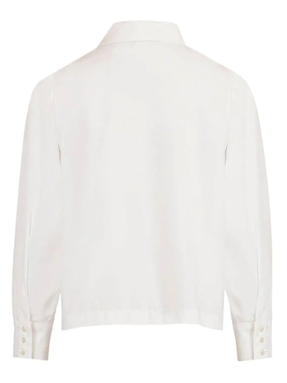 Camicia bianca dettaglio bottone Pegaso - Preludio Moda