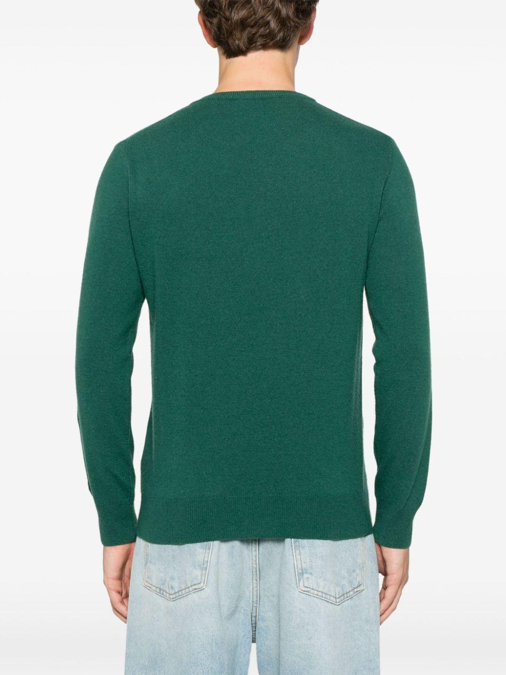 Maglione Heron light verde "Levateje er vino"