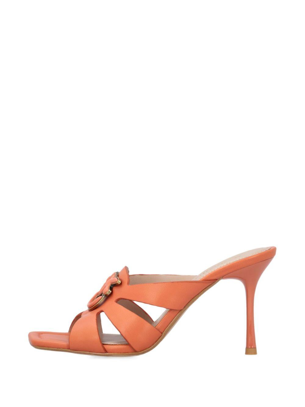 Sandalo lisa 04 arancione fard