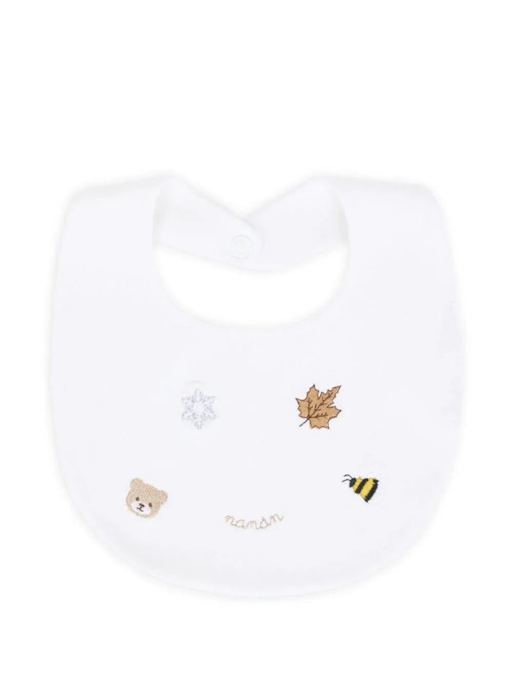 Bavaglino Bianco per Bambini con Ricamo - Preludio Moda