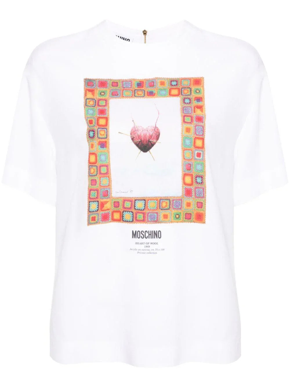 T-shirt bianca con stampa - Preludio Moda