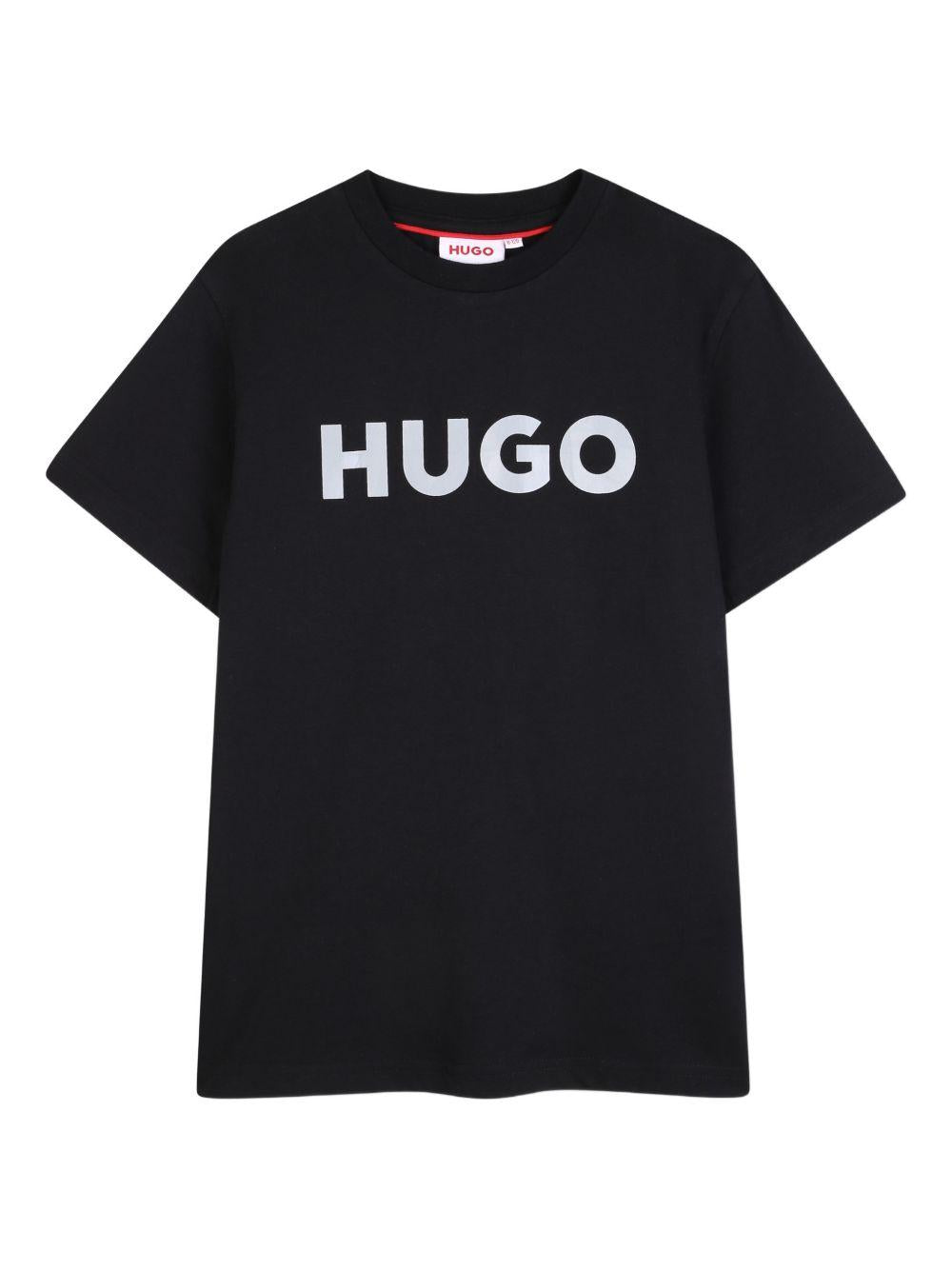T-shirt con logo a contrasto G01016 09B HUGO KIDS