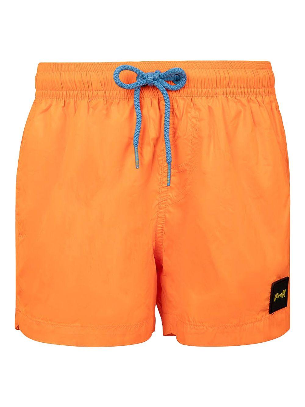 Costume arancione con logo gommato