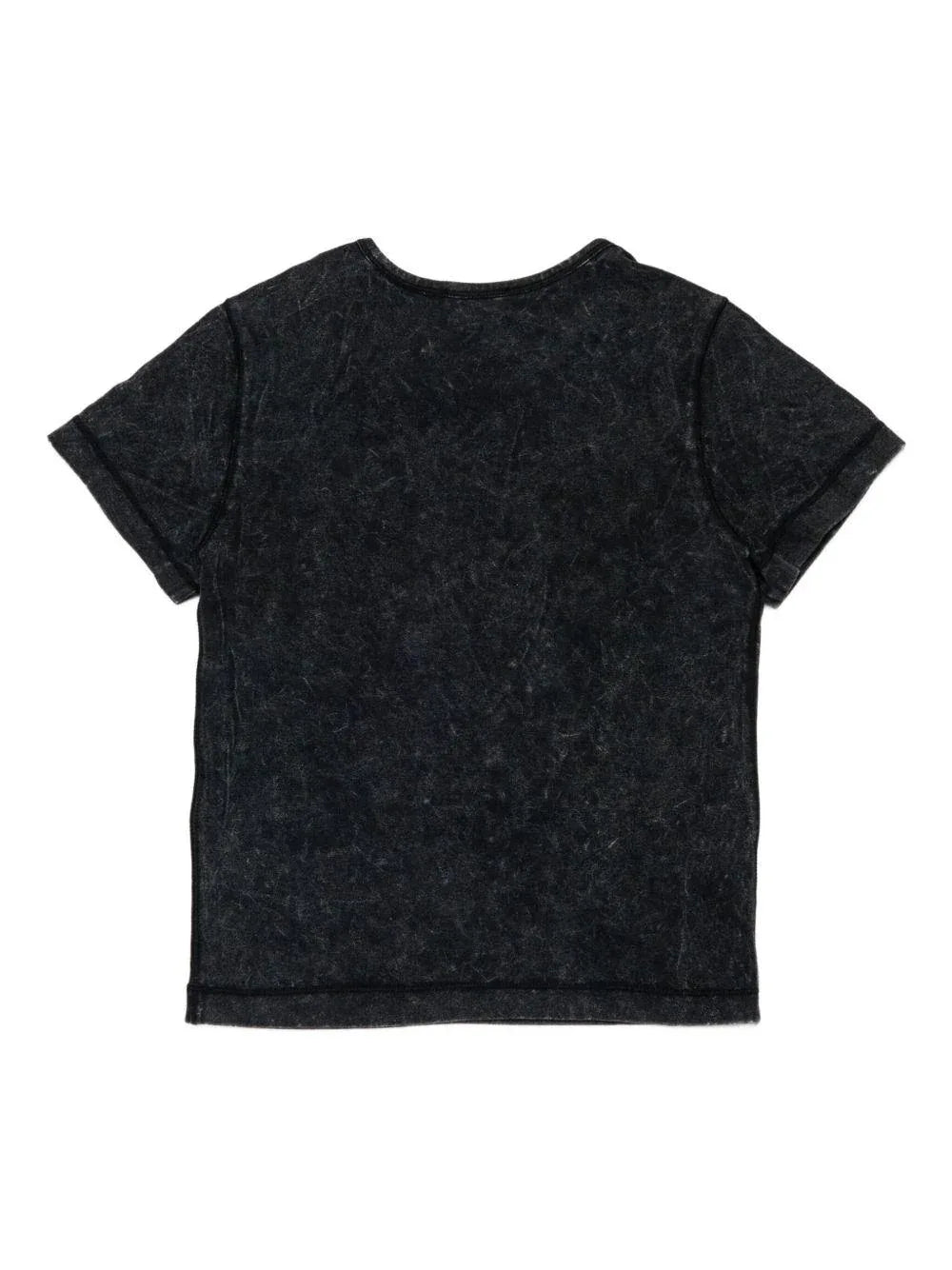 T-shirt Nera con Placca Logo Ovale - Preludio Moda