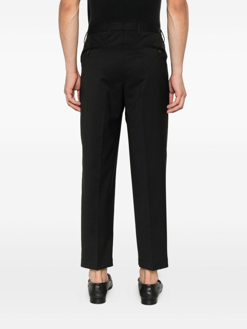 Pantaloni Neri con Pieghe PORTOBELLOS400100 00010 BRIGLIA