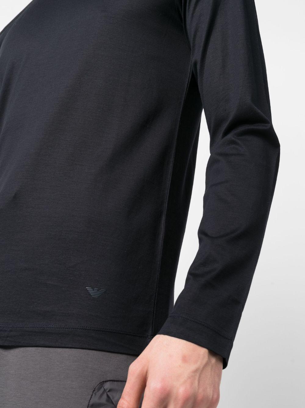 Maglione blu mezzanotte con logo allorlo 8N1TE91JUVZ 0920 EMPORIO ARMANI