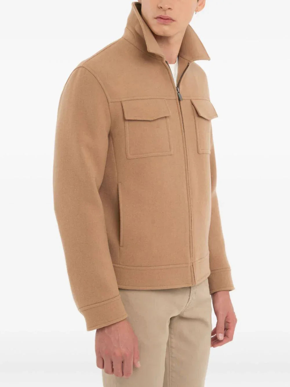 Giacca cammello con zip - Preludio Moda