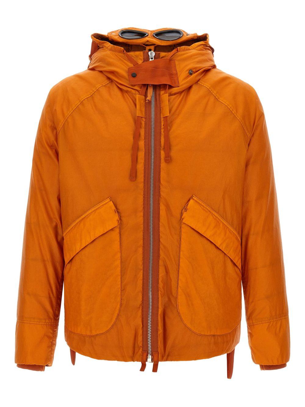 Piumino Arancione con Cappuccio e Zip 19CMOW264A110449G 434 CP COMPANY
