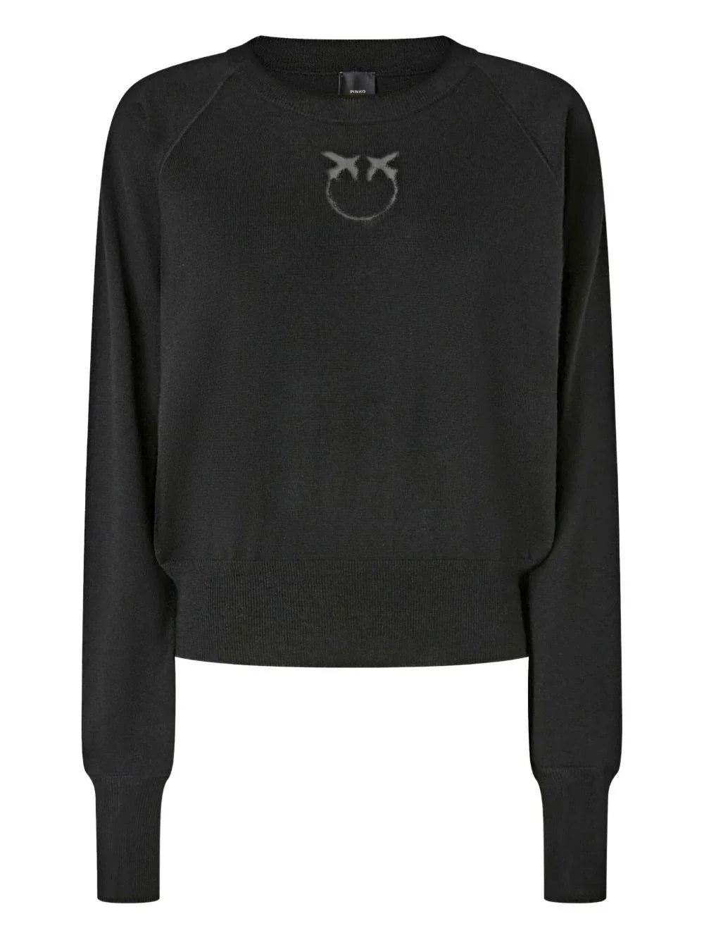 Maglione nero con logo Love Birds - Preludio Moda