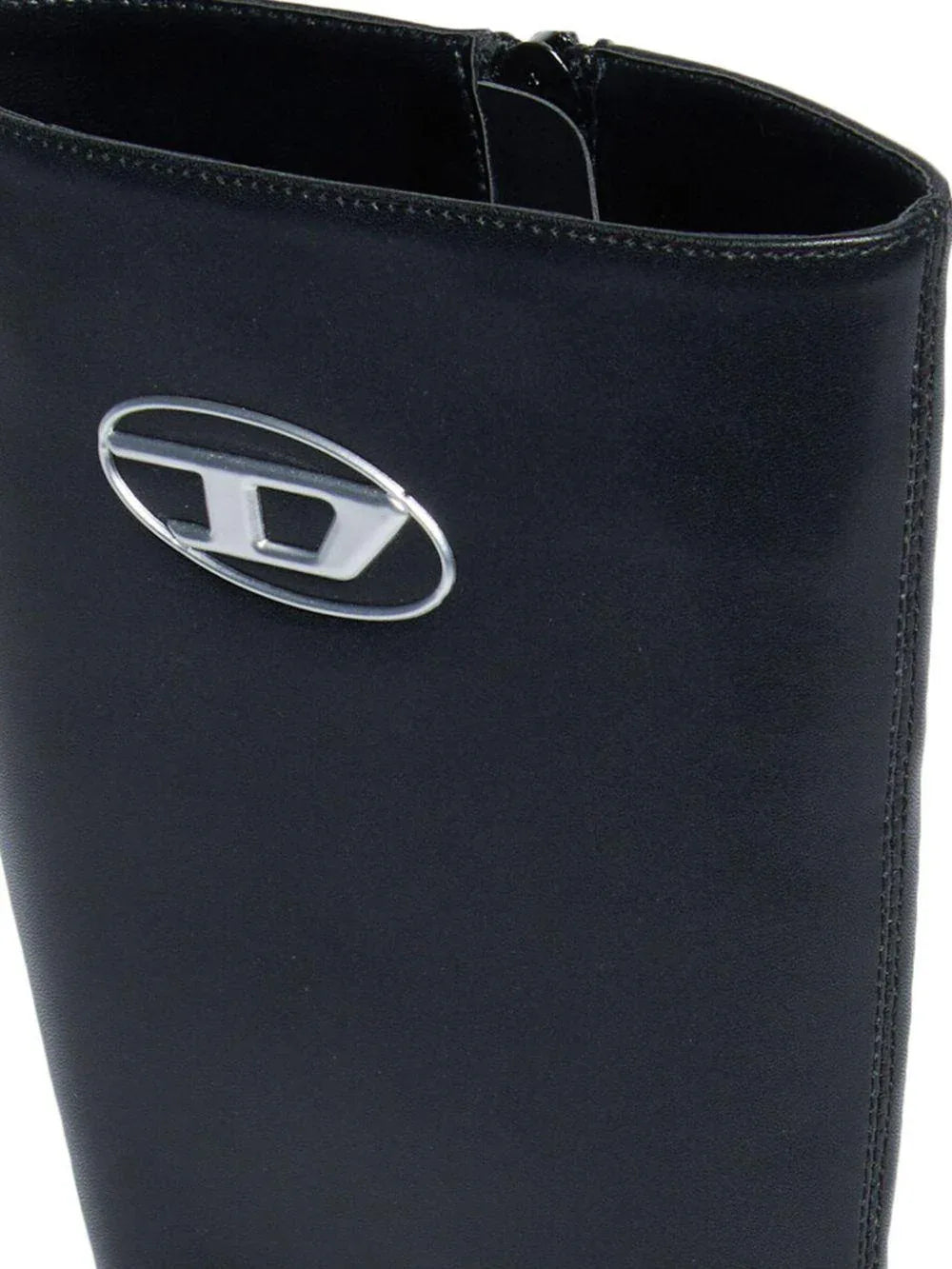 Stivale alto nero placchetta Oval-D - Preludio Moda