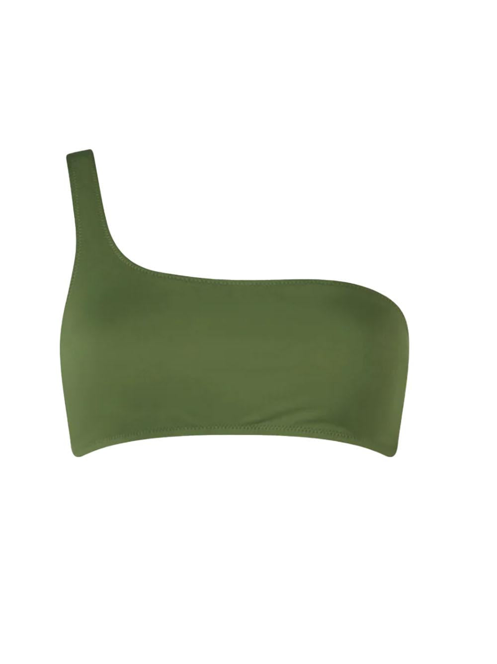 Bikini a bralette monospalla verde militare Celestine Noelle CELE001NOE0001 00019H MC2 SAINT BARTH