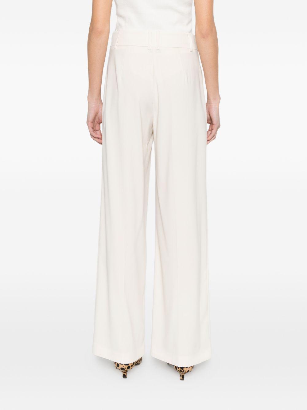 Pantaloni in poliestere a gamba larga con pieghe 8P1822A6F5 W409 PATRIZIA PEPE
