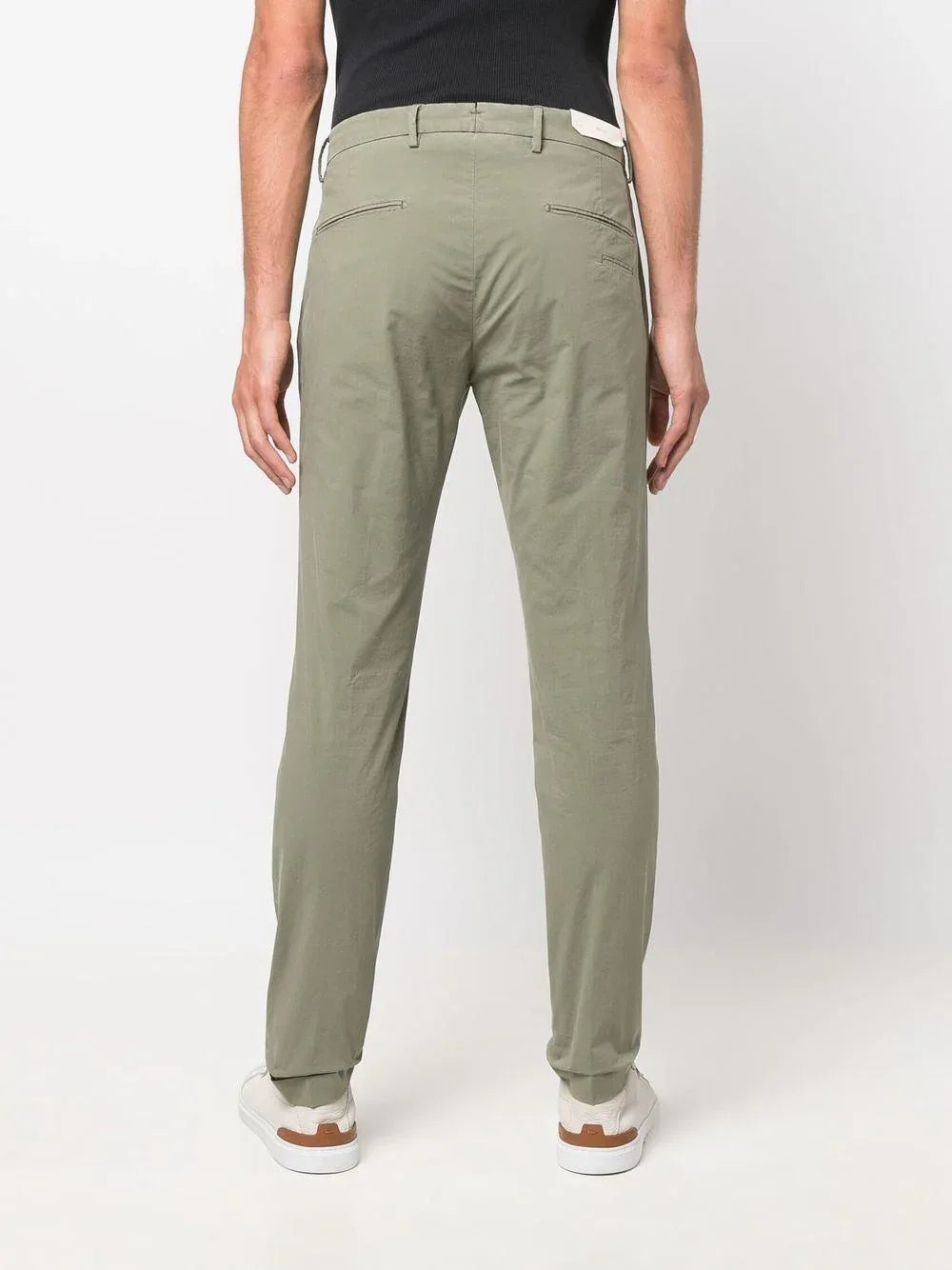 Pantalone in tinta unita cinque tasche verde - Preludio Moda