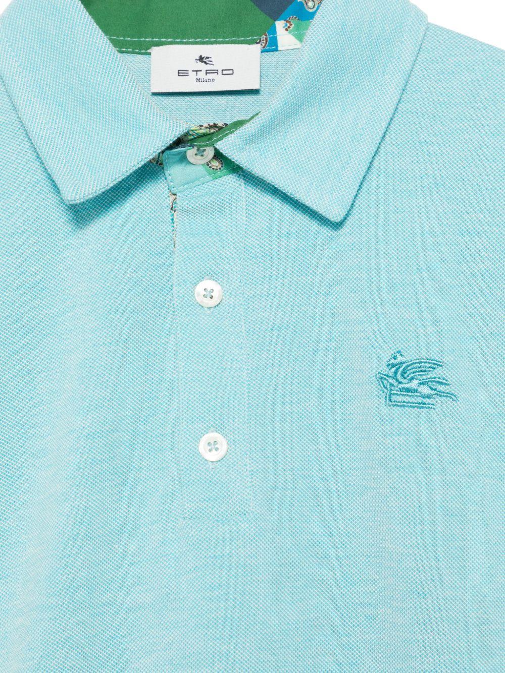 Polo turchese mini logo pesago ricmaato