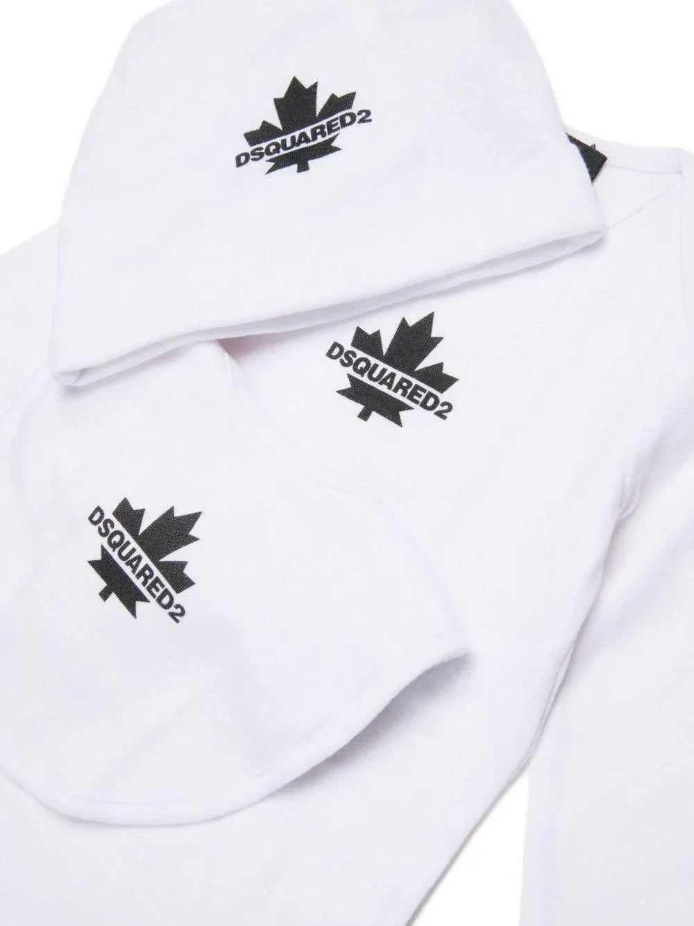 Tutina bianca con logo set 3 pezzi - Preludio Moda