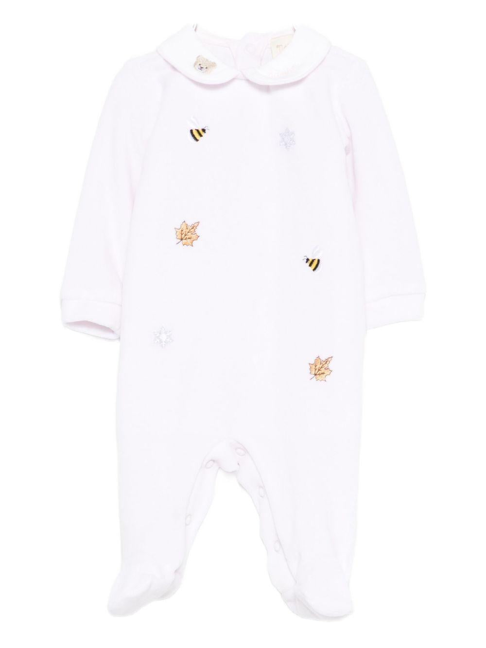 Pigiama rosa con ricamo I250210 ROSA NANAN KIDS