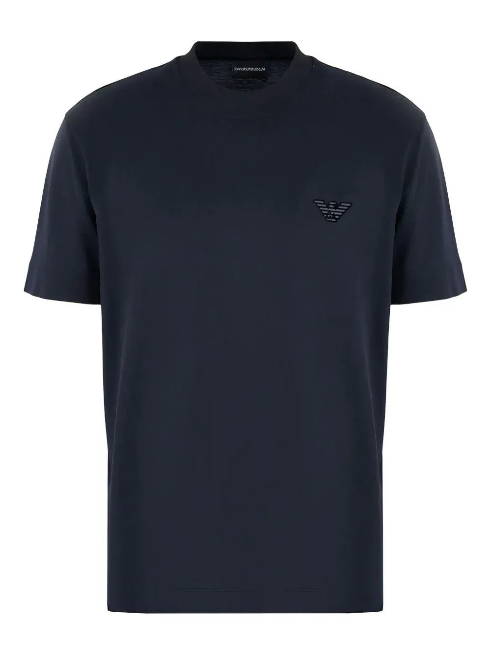 T-shirt Blu Scuro con Logo - Preludio Moda