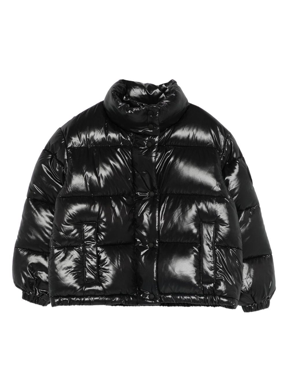 Giacca nera trapuntato collo alto bottoni J31326GLOVE21 10000 SAVE THE DUCK KIDS