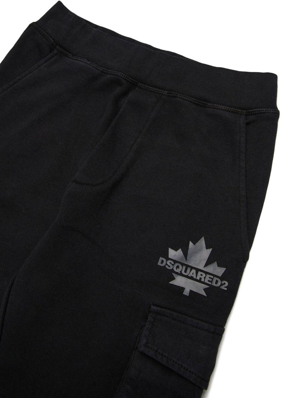 Pantaloni Cargo in Cotone DQ2721D0AC6 DQ900 DSQUARED KIDS