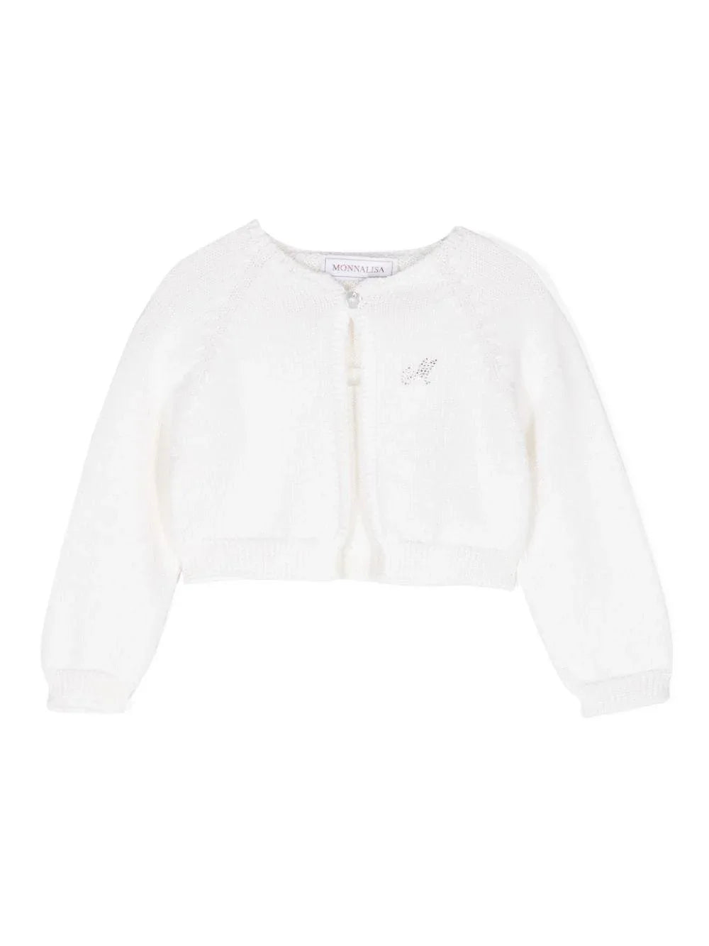 Cardigan bianco neonata lana - Preludio Moda