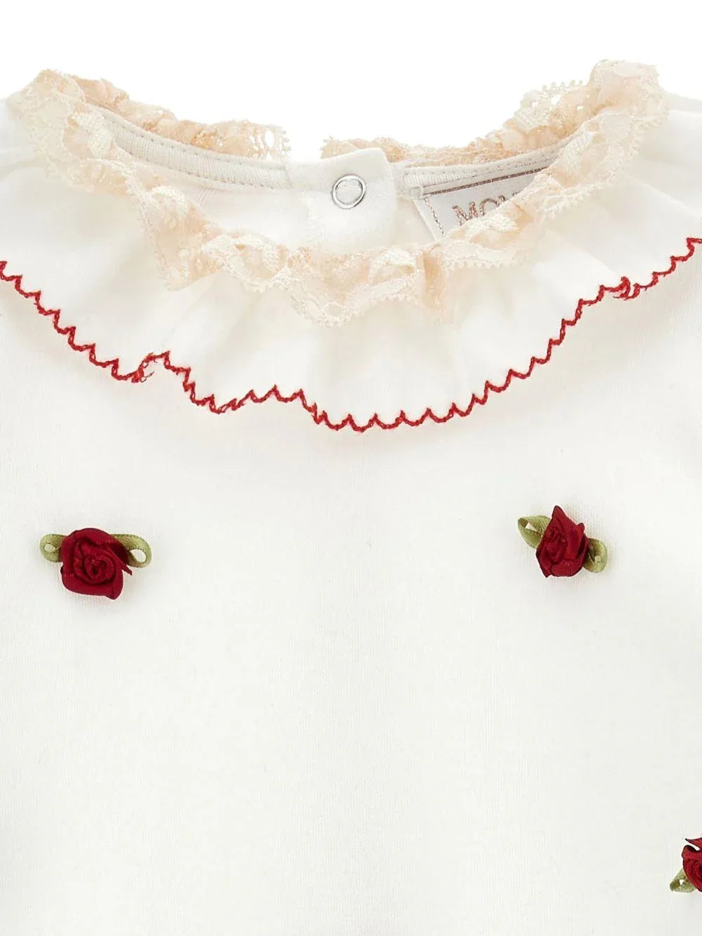 Set Neonato con Applicazione a Fiori - Preludio Moda