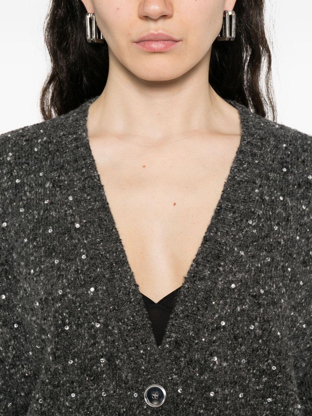 Felpa con cappuccio grigio chiaro regolabile 105739A2U4 IZ9 PINKO