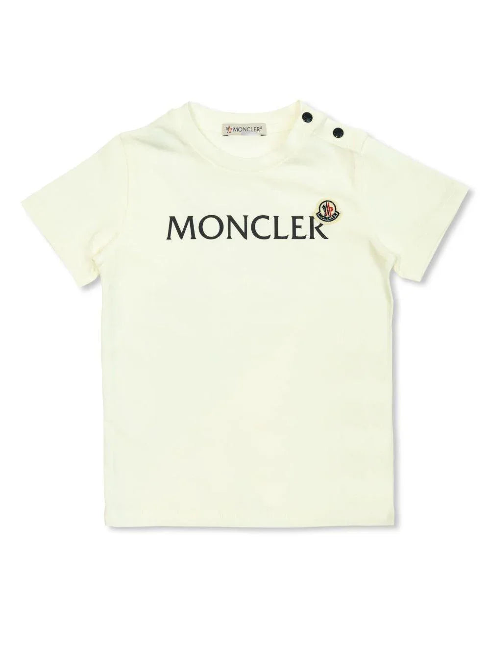 La t-shirt bianca neonato logo ricamo - Preludio Moda