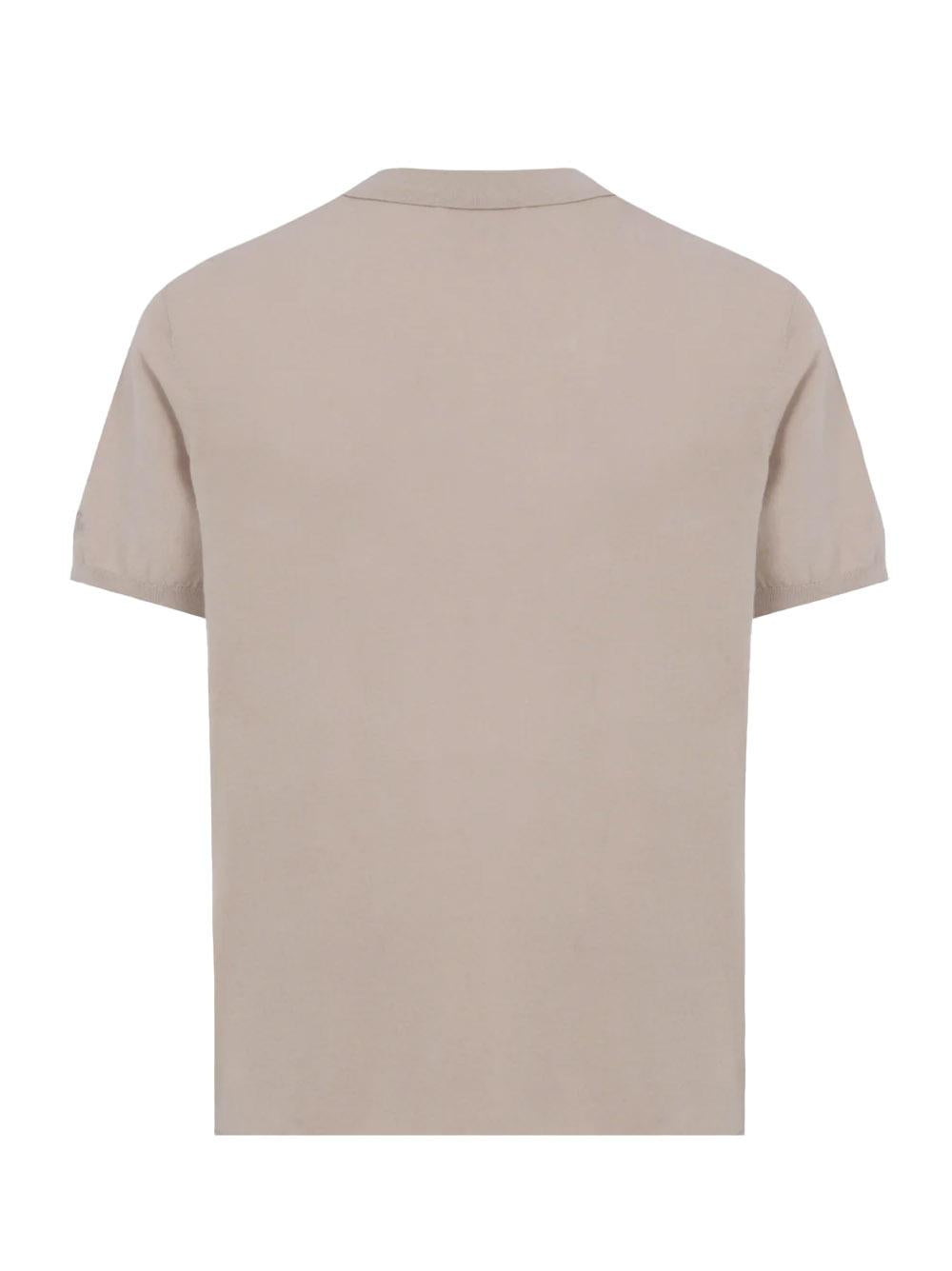 Polo Sloan in maglia grigio pietra