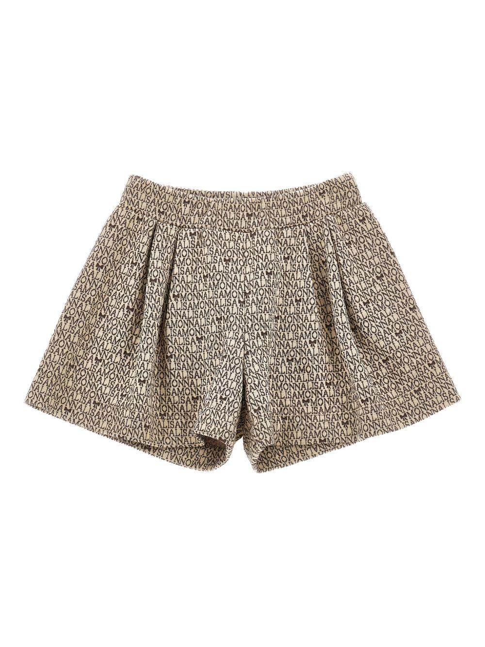 Pantaloncini Beige con Dettagli Plissettati - Preludio Moda