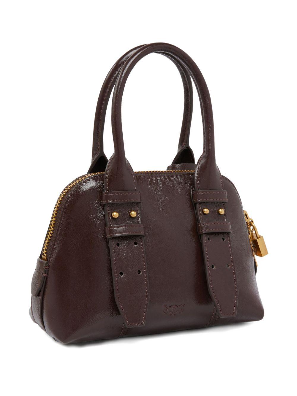 Borsa tote in pelle con chiusura a lucchetto 105333A2VW LA7Q PINKO