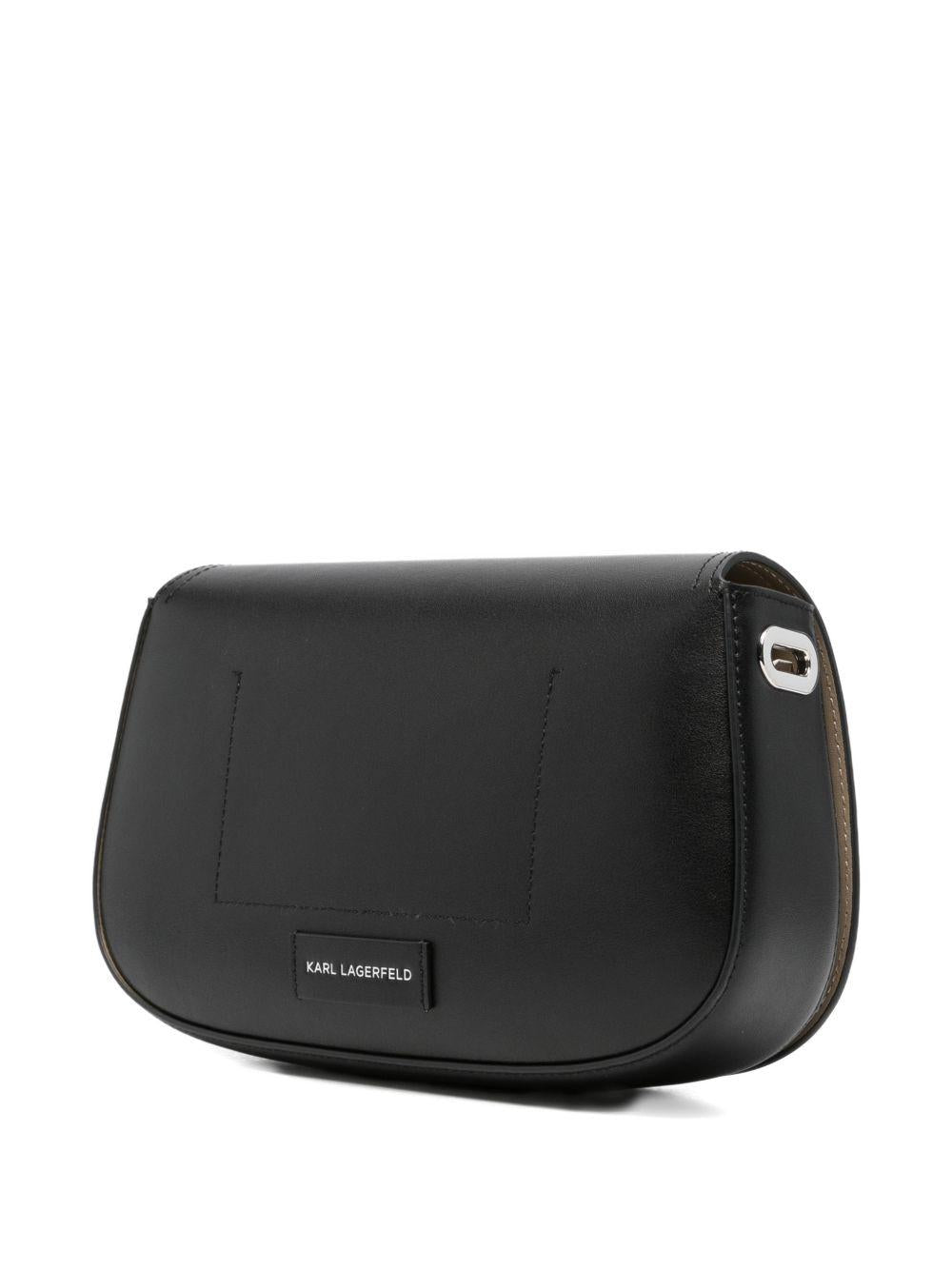 Borsa a spalla in pelle con dettagli laser-cut B2W30015 994 KARL LAGERFELD