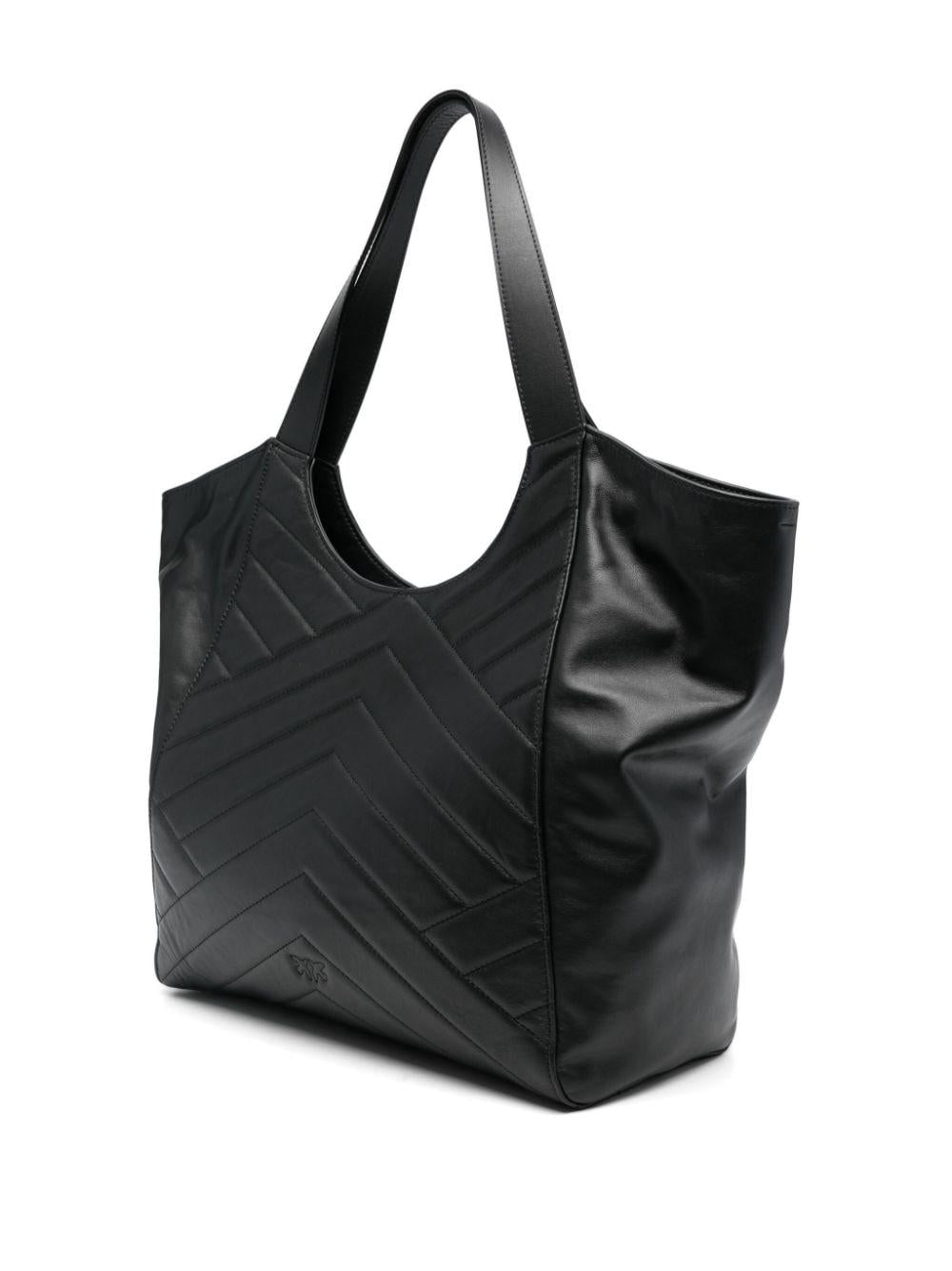 Borsa Tote puzzle nera