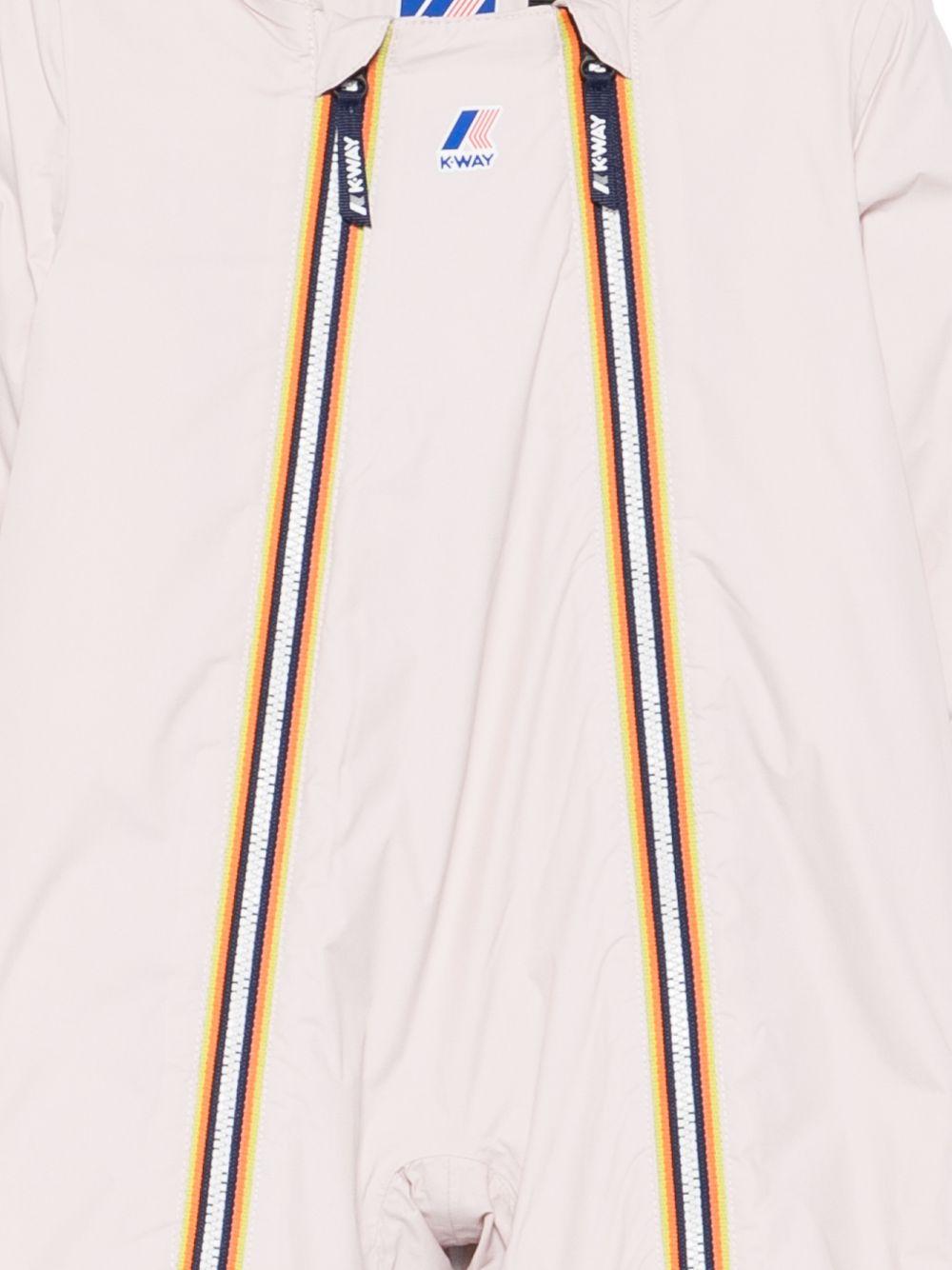 Tuta da neve rosa con cappuccio e doppia zip - Preludio Moda